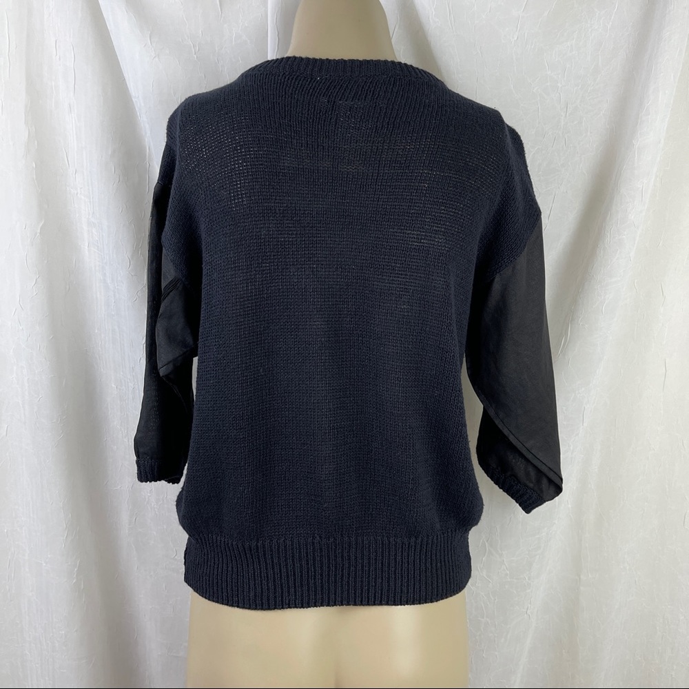 🚫SOLD🚫 VTG 80’s Black Open Knit Diamond Panel - Picture 6 of 16